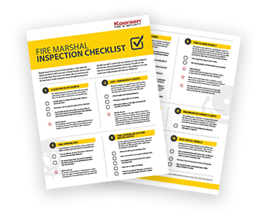 Fire Marshal Inspection Checklist Download
